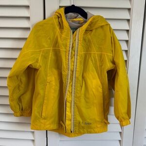 L.L. Bean Kids Bright Yellow Raincoat 4T